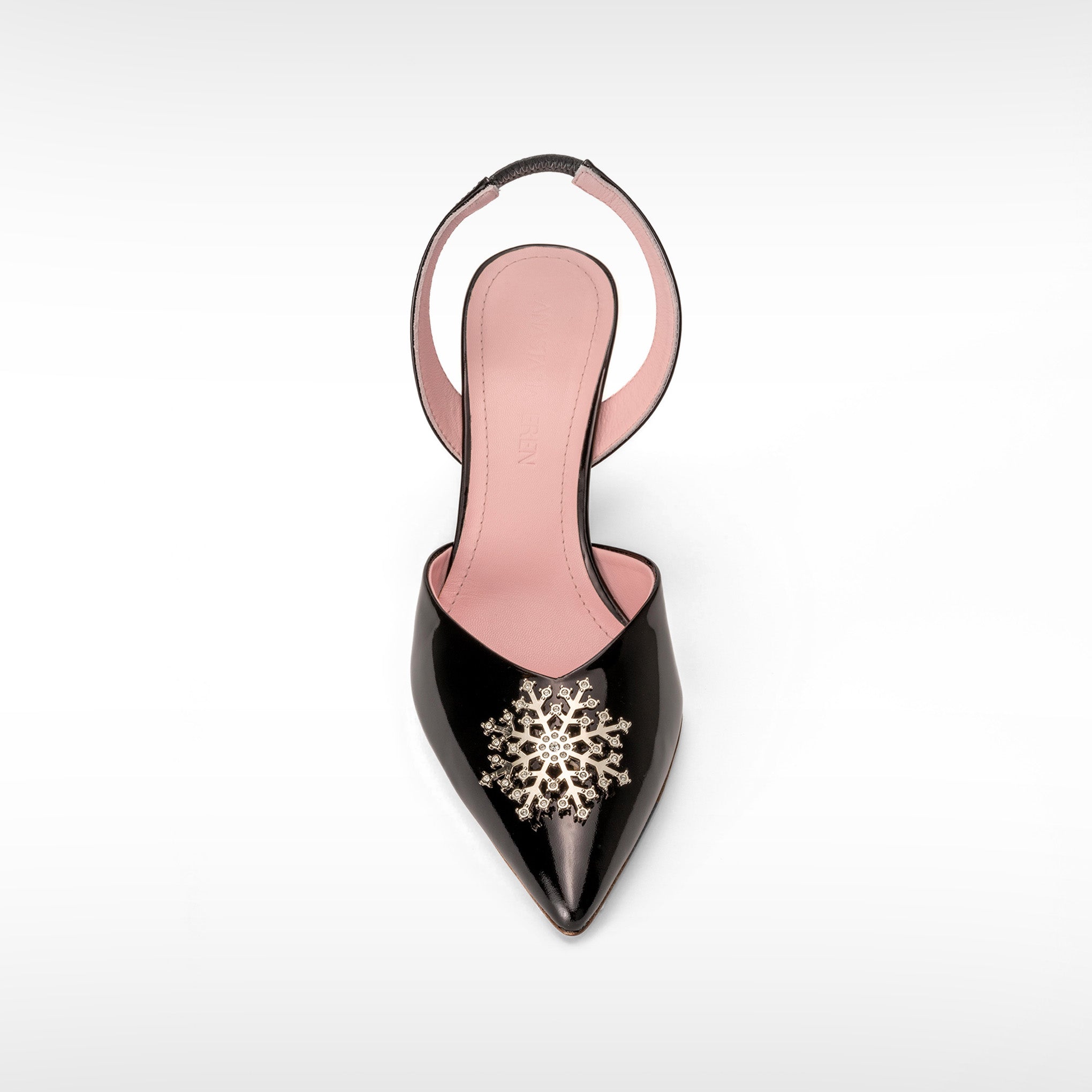 Maksim Slingback in Patent Leather w/Snowflake – ANASTASIA EREN